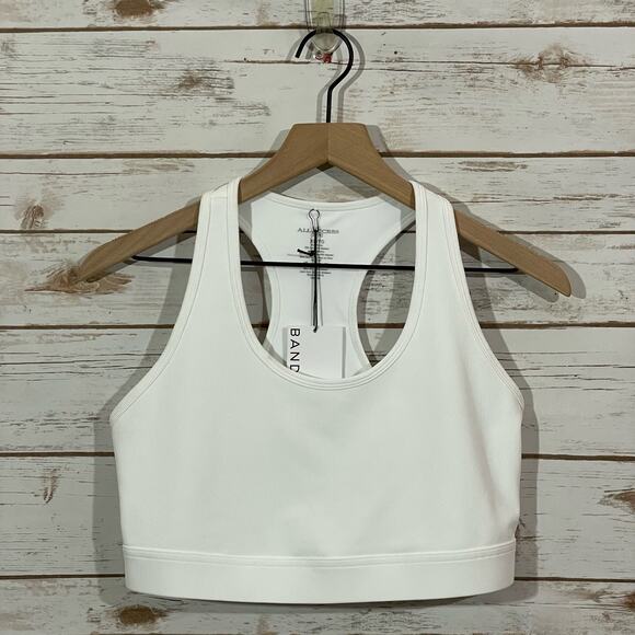 NWT Bandier All Access Rib Front Row Bra - White - XL - Picture 6 of 11